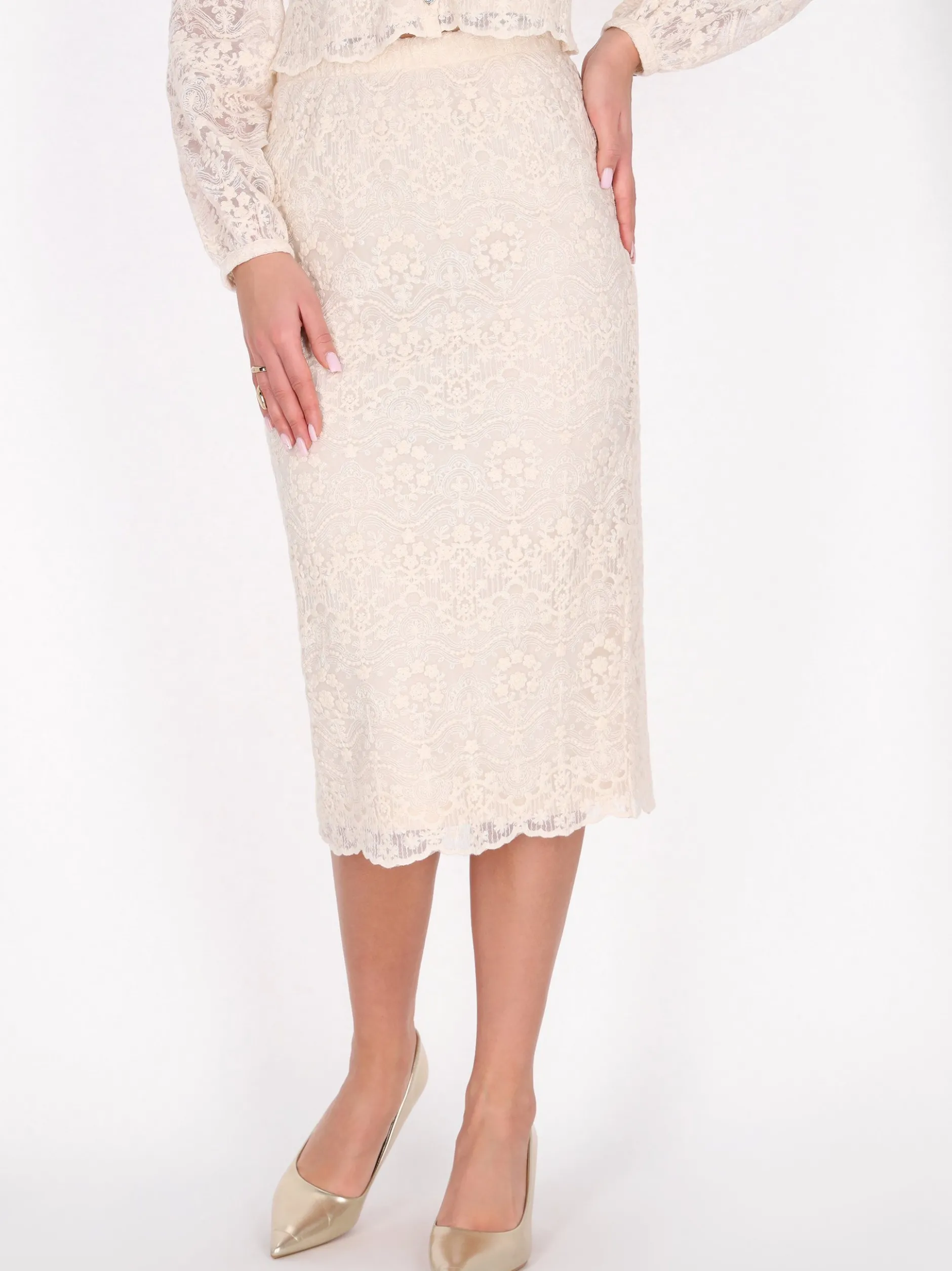 Faina Damen Rock in beige