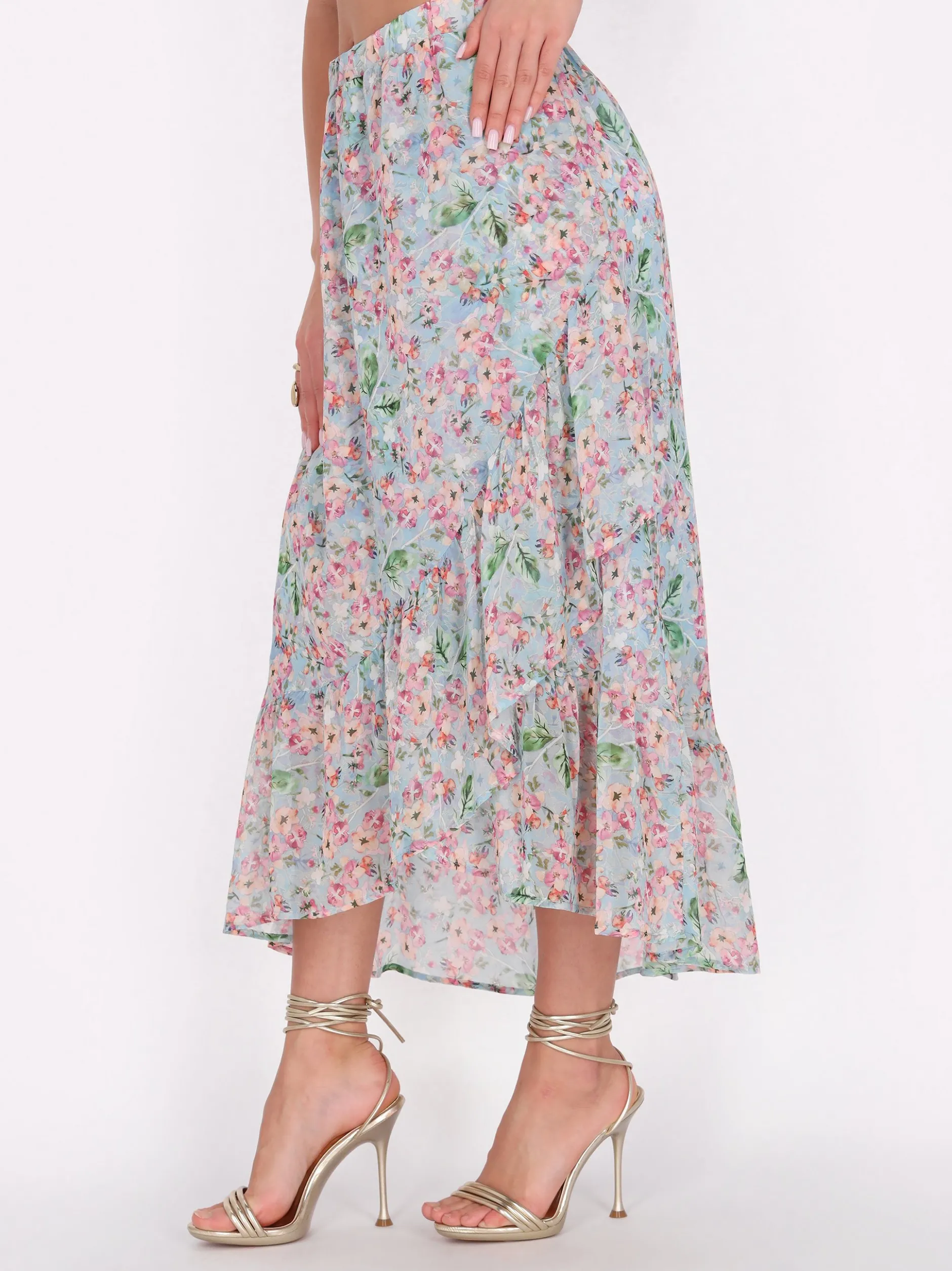 Faina Damen Rock in blau