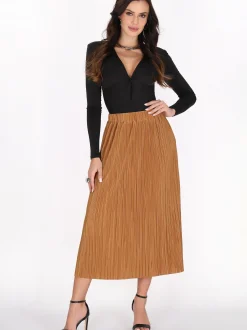 Faina Damen Rock in camel
