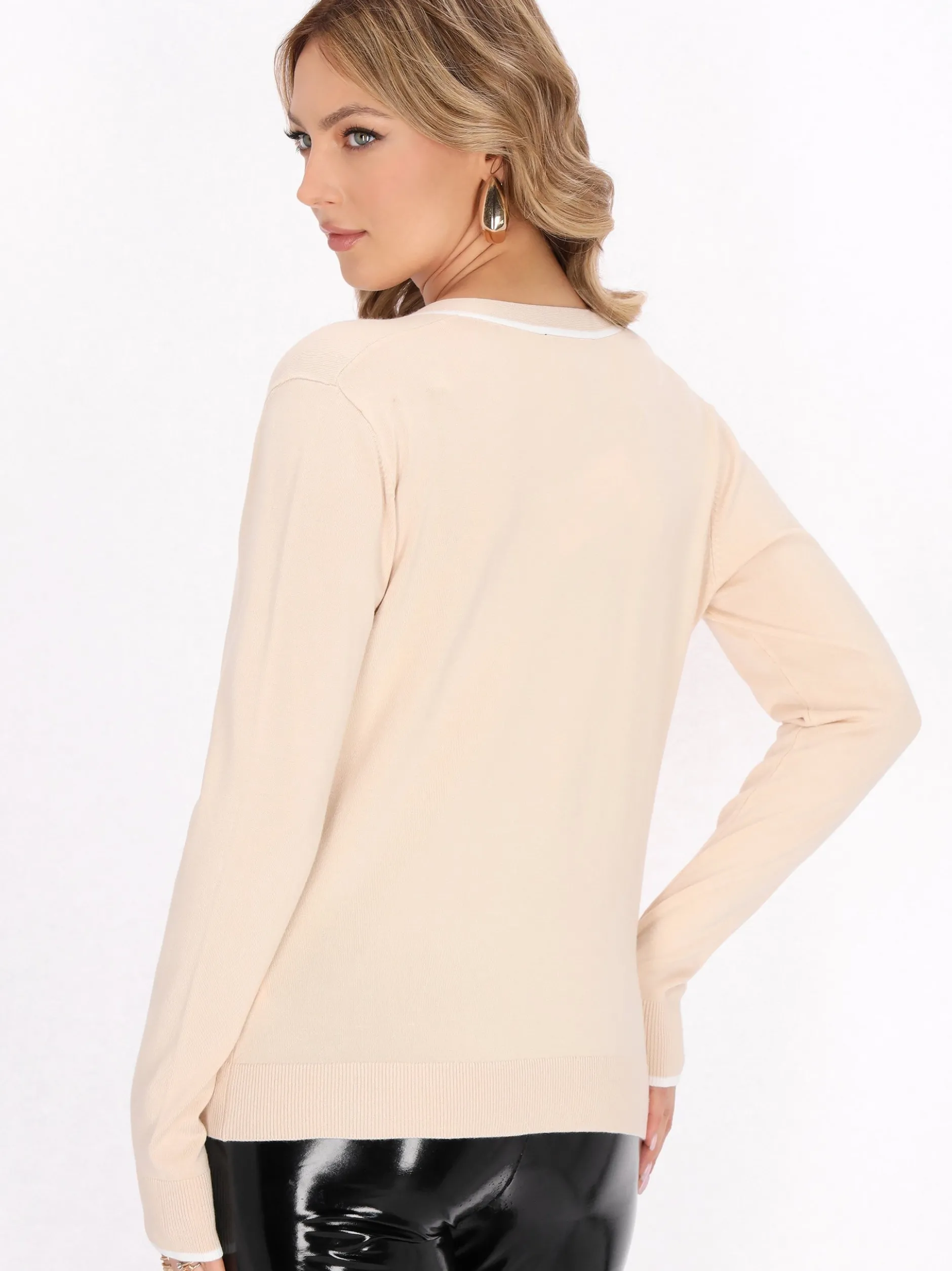 Faina Damen Strickjacke in beige