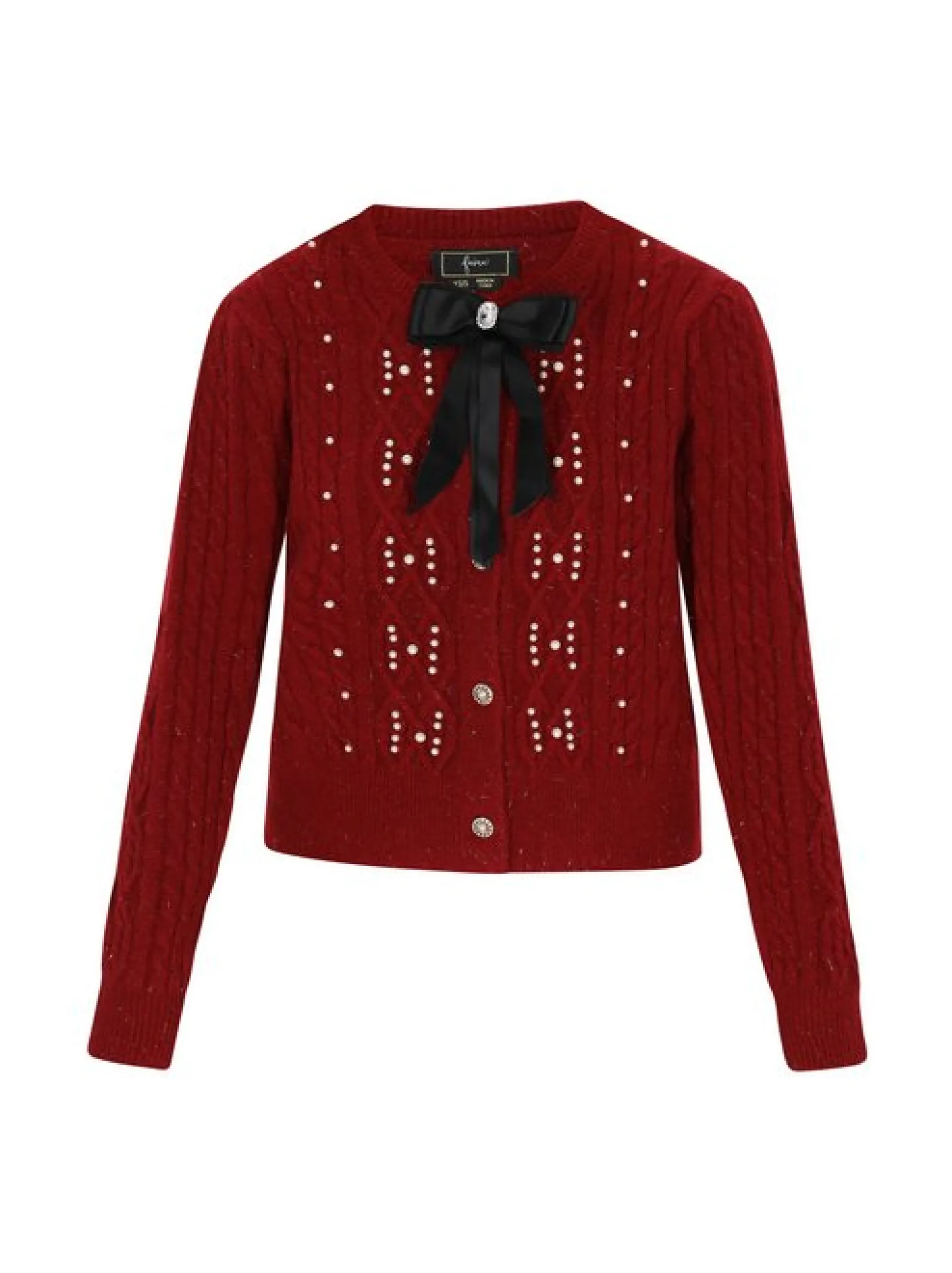 Faina Damen Strickjacke in bordeaux