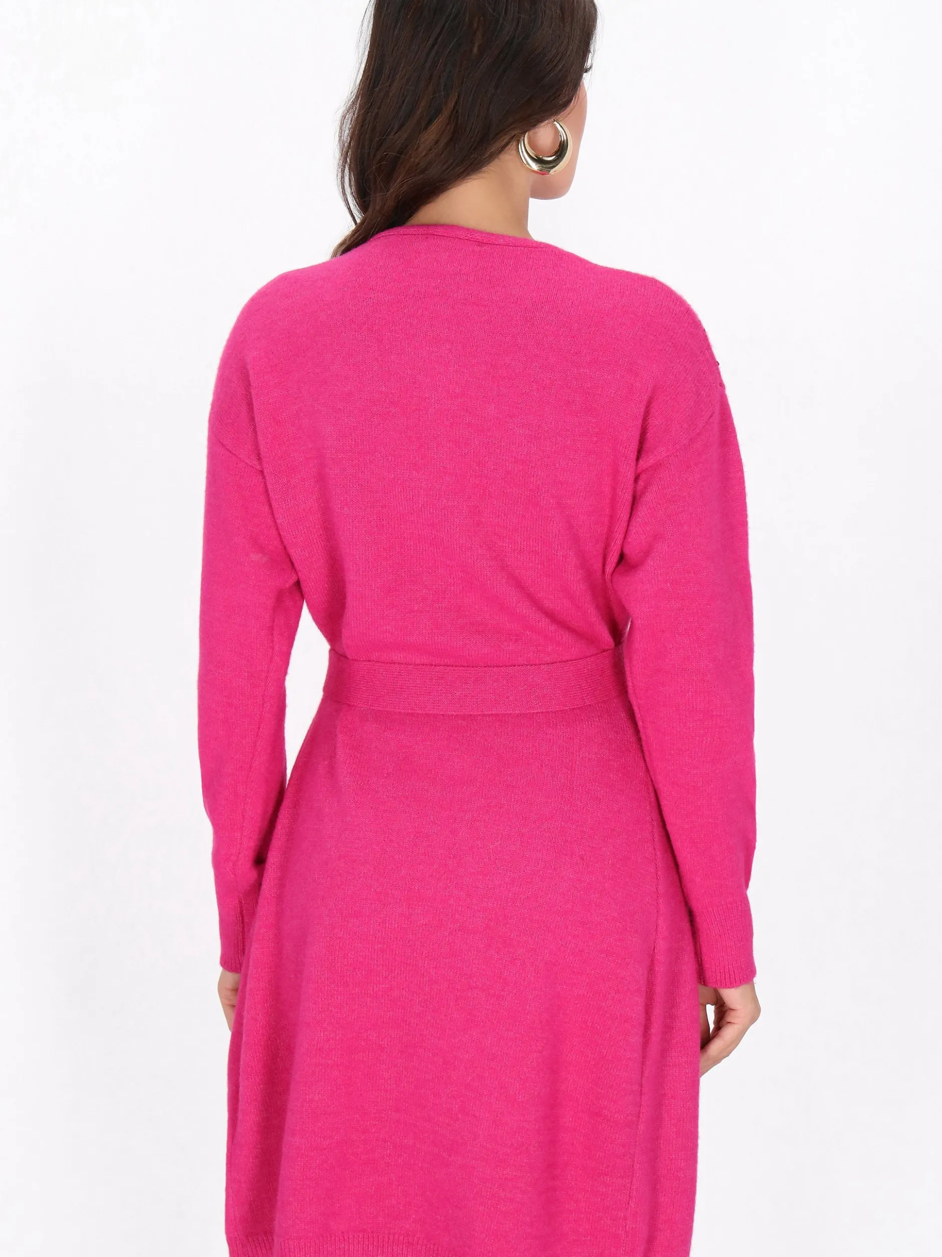 Faina Damen Strickjacke in fuchsia