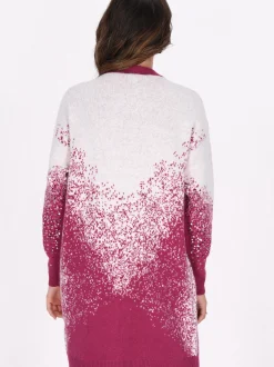 Faina Damen Strickjacke in fuchsia