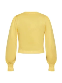 Faina Damen Strickjacke in gelb