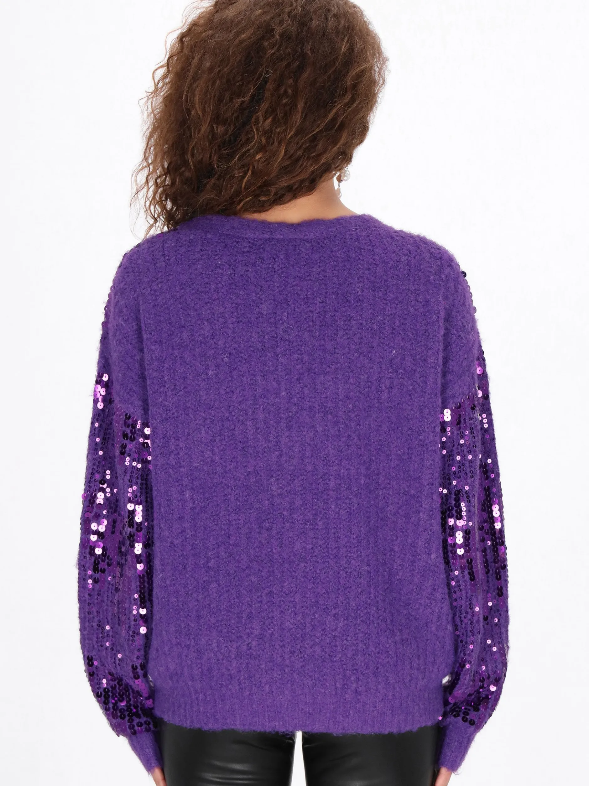 Faina Damen Strickjacke in lila