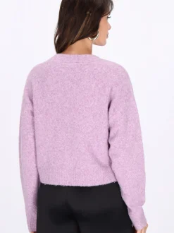 Faina Damen Strickjacke in lila