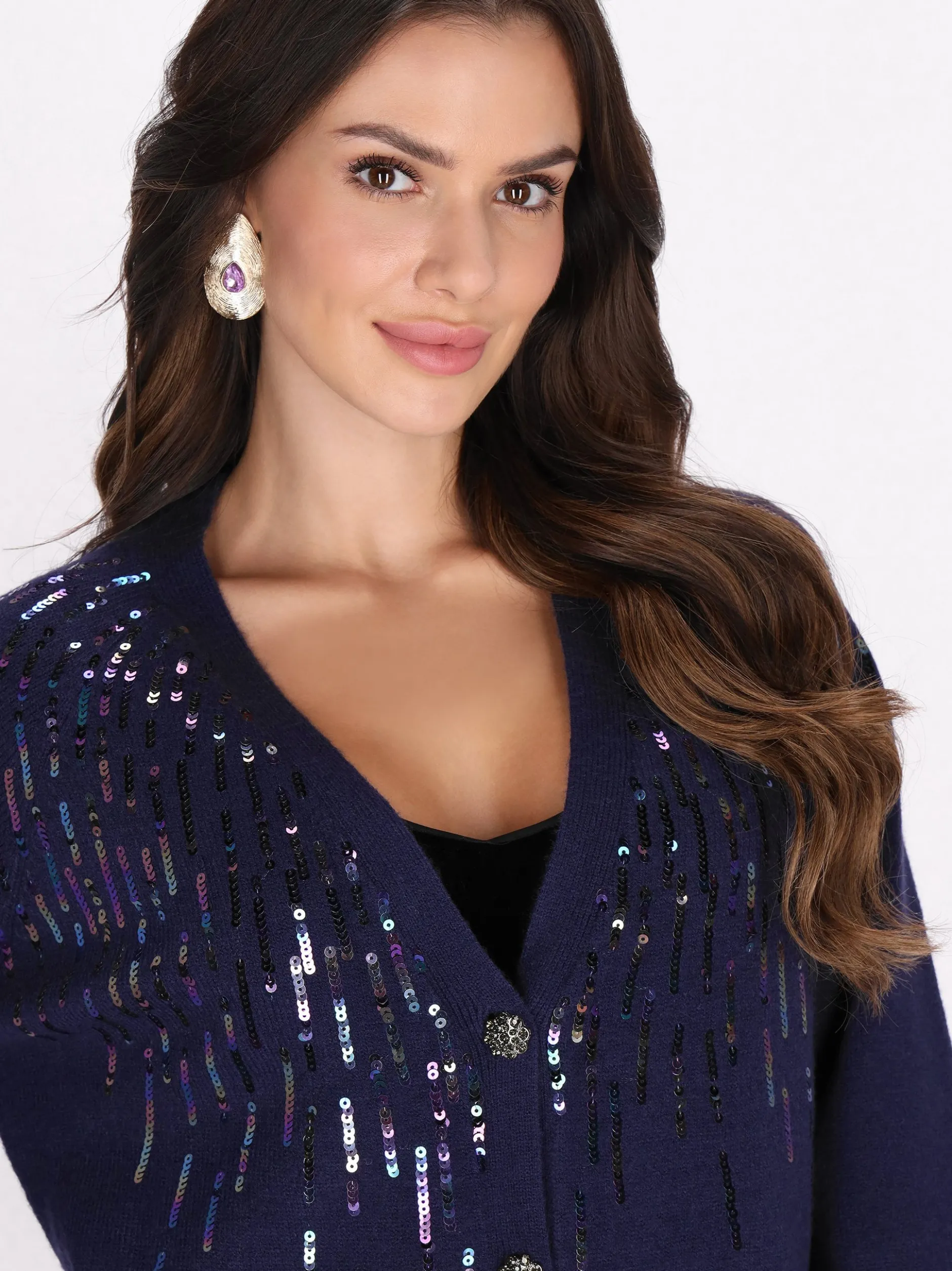 Faina Damen Strickjacke in marine