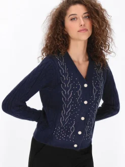 Faina Damen Strickjacke in marine