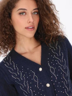 Faina Damen Strickjacke in marine