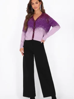 Faina Damen Strickjacke in mehrfarbig
