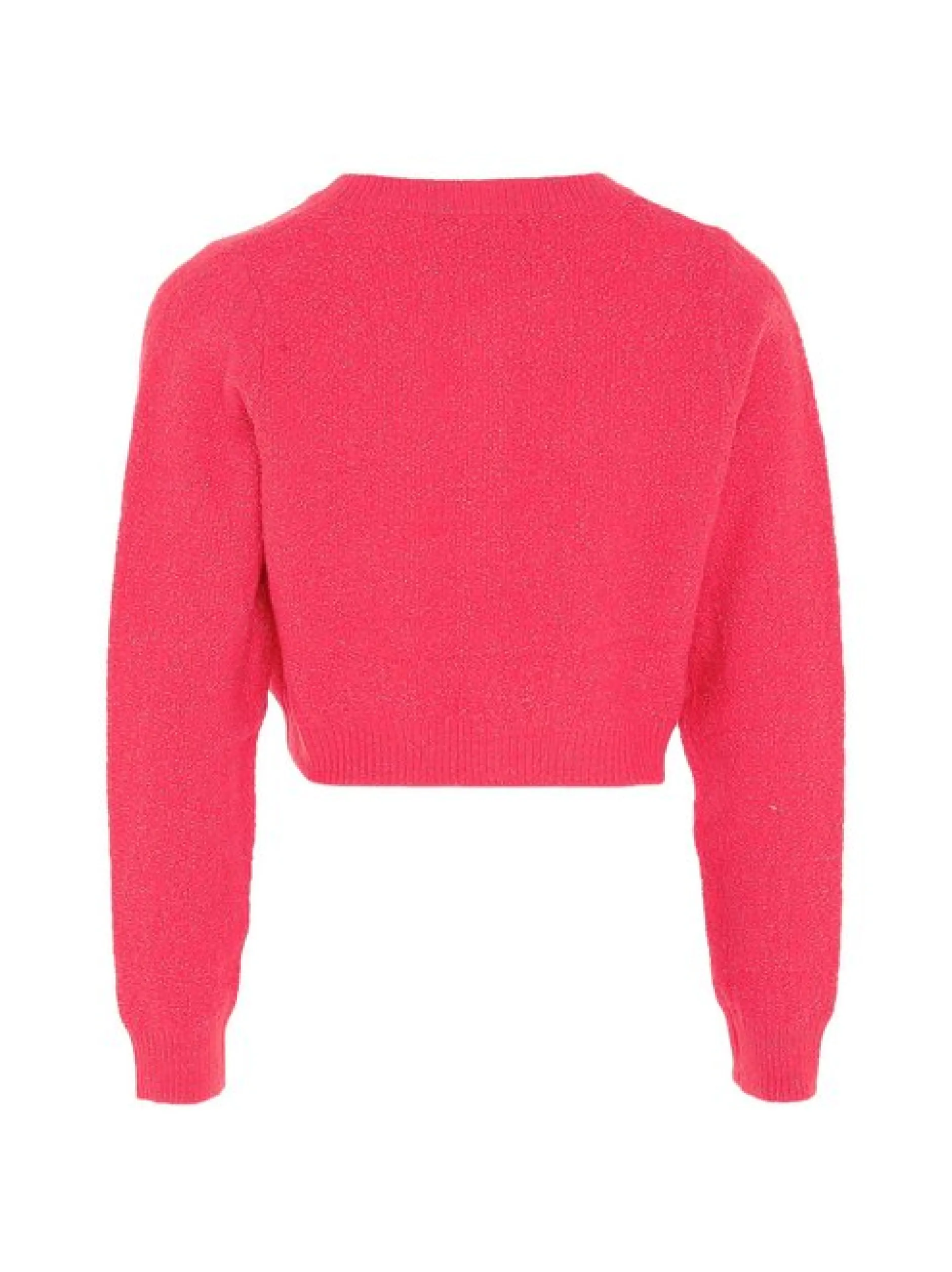 Faina Damen Strickjacke in pink - Ausschnitt: Rundhals