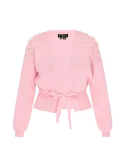 Faina Damen Strickjacke in rosa