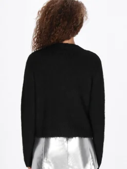 Faina Damen Strickjacke in schwarz