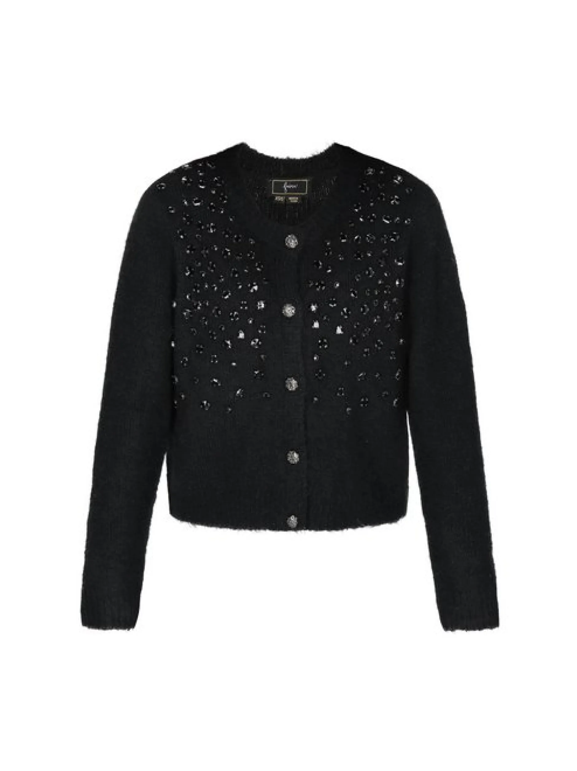 Faina Damen Strickjacke in schwarz
