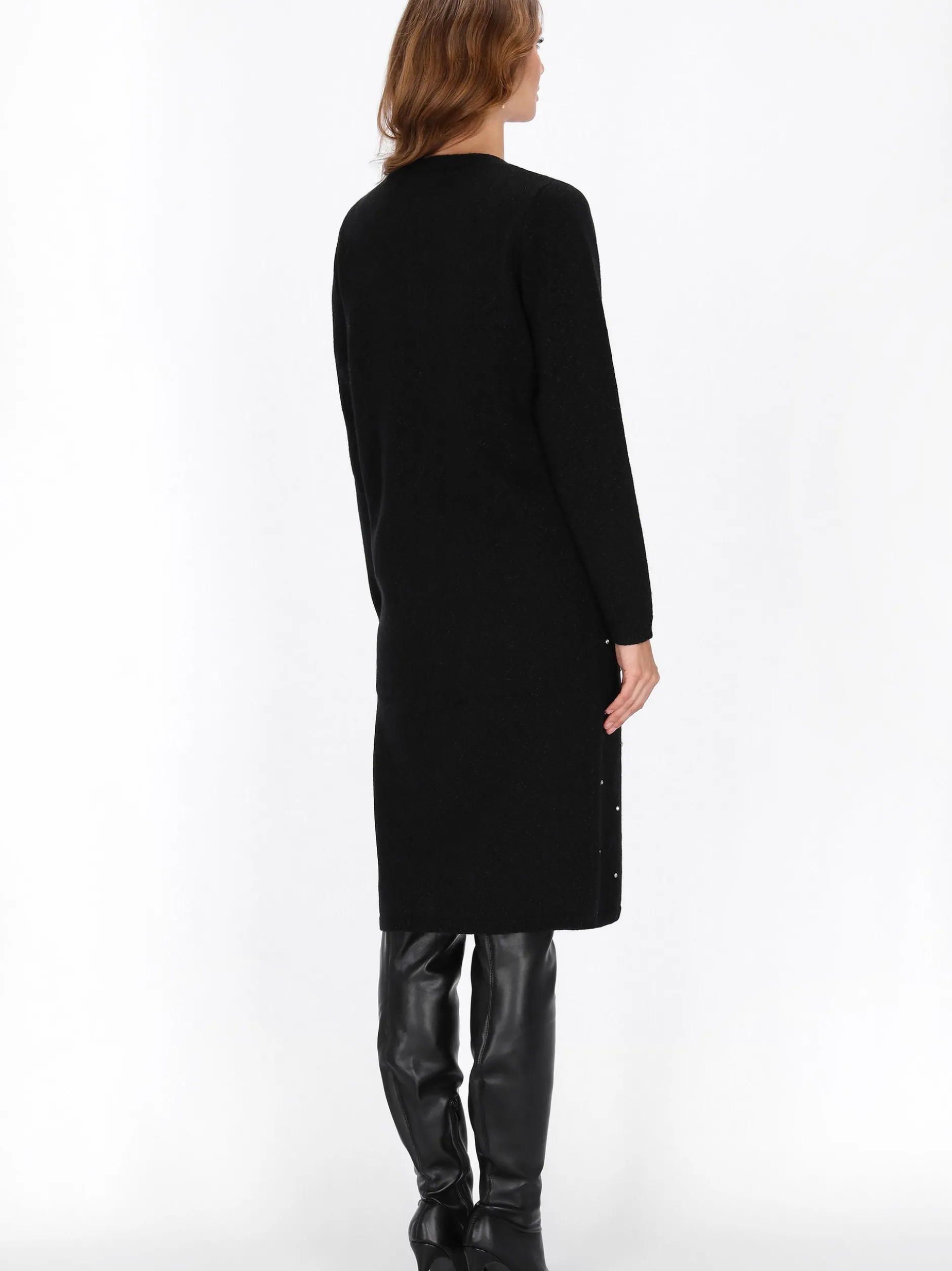 Faina Damen Strickjacke in schwarz