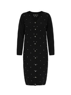 Faina Damen Strickjacke in schwarz