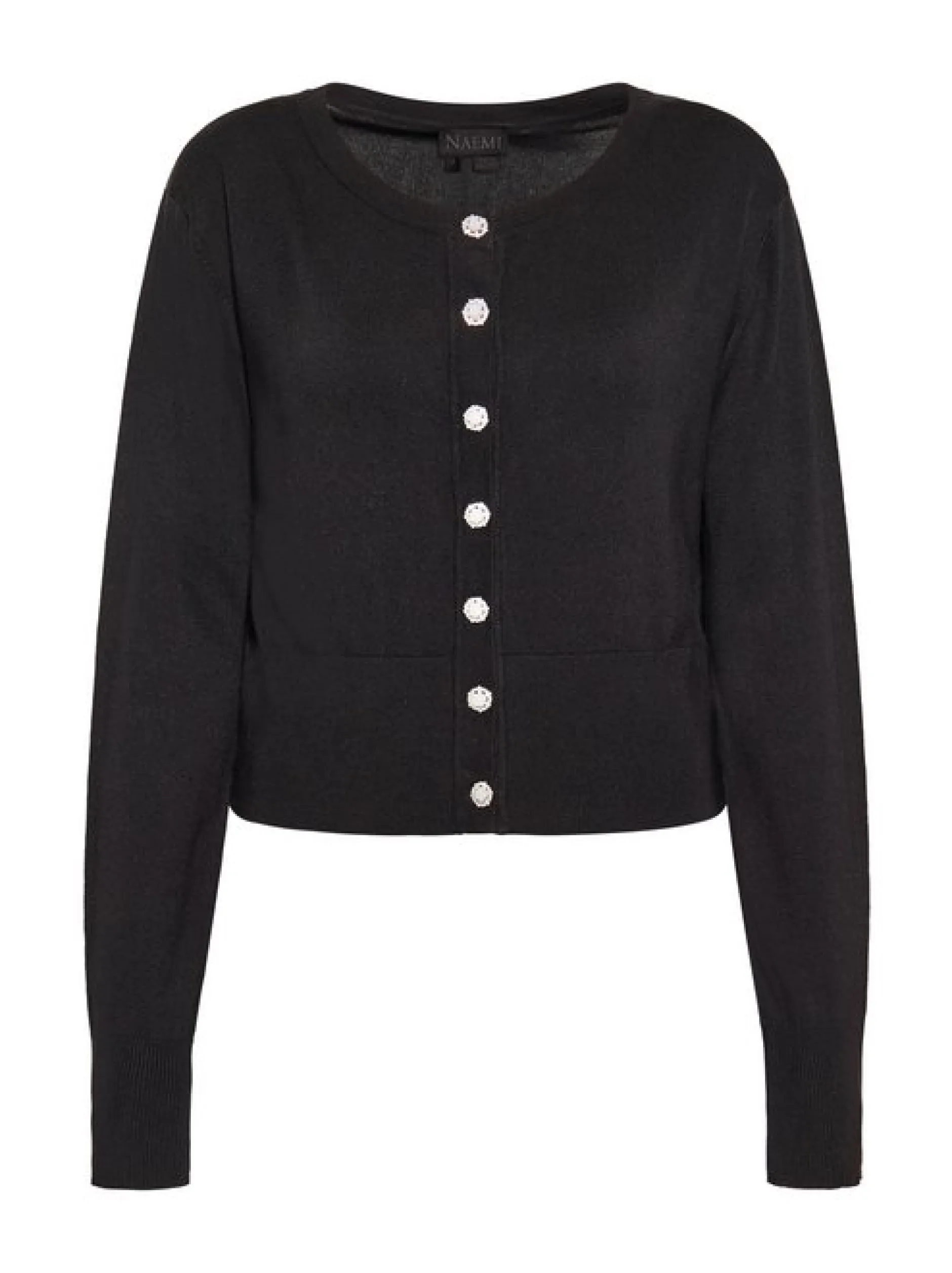 Faina Damen Strickjacke in schwarz