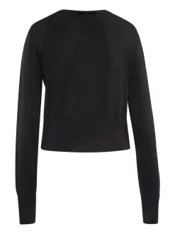 Faina Damen Strickjacke in schwarz