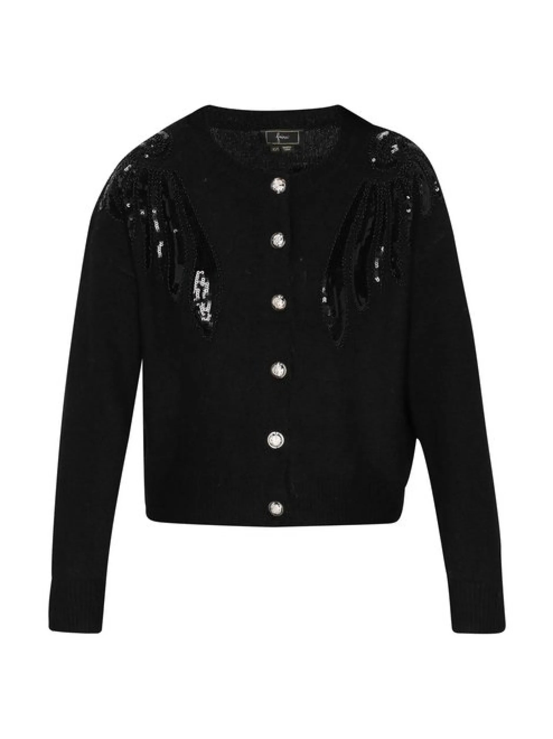 Faina Damen Strickjacke in schwarz