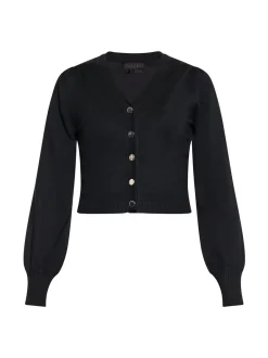 Faina Damen Strickjacke in schwarz
