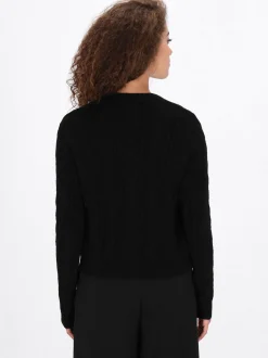 Faina Damen Strickjacke in schwarz