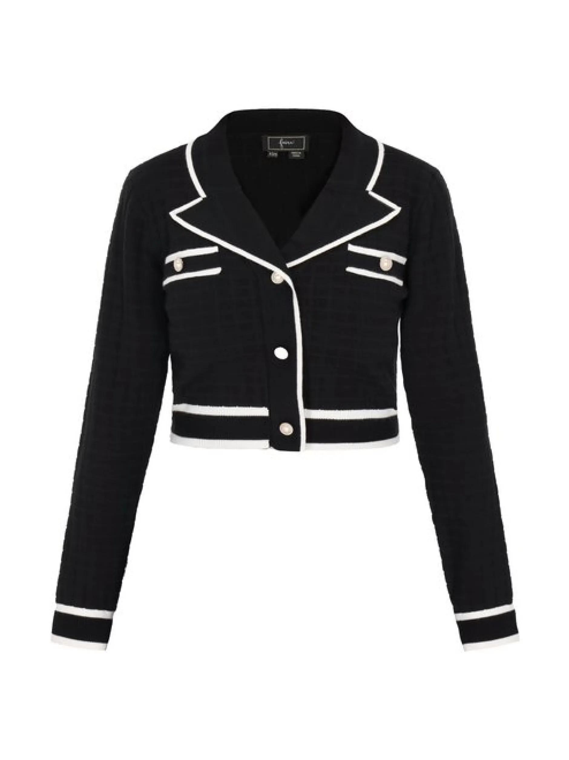 Faina Damen Strickjacke in schwarz