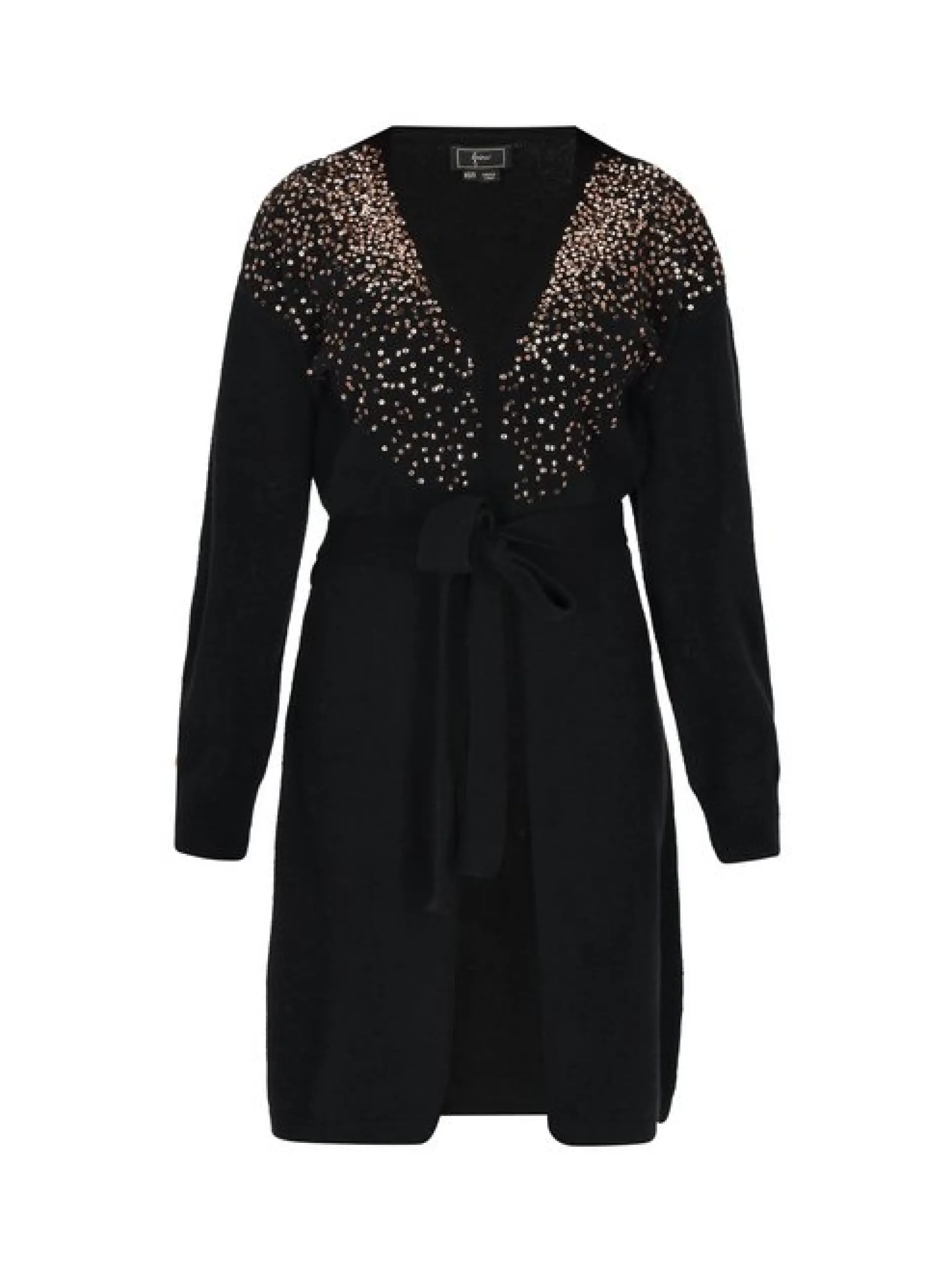 Faina Damen Strickjacke in schwarz