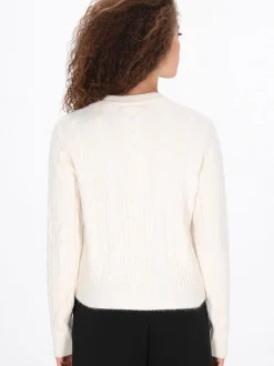 Faina Damen Strickjacke in weiß