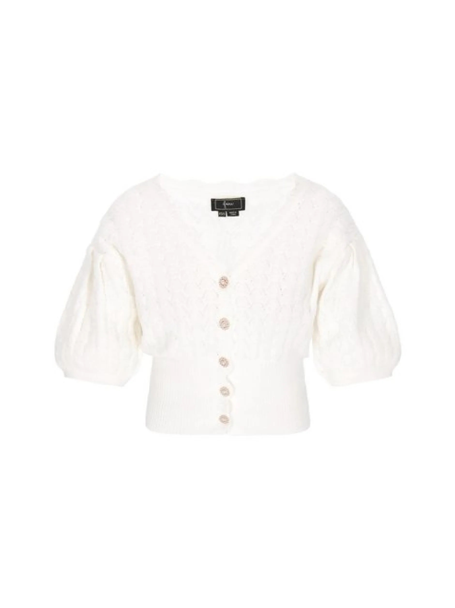 Faina Damen Strickjacke in weiß