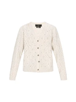 Faina Damen Strickjacke in weiß