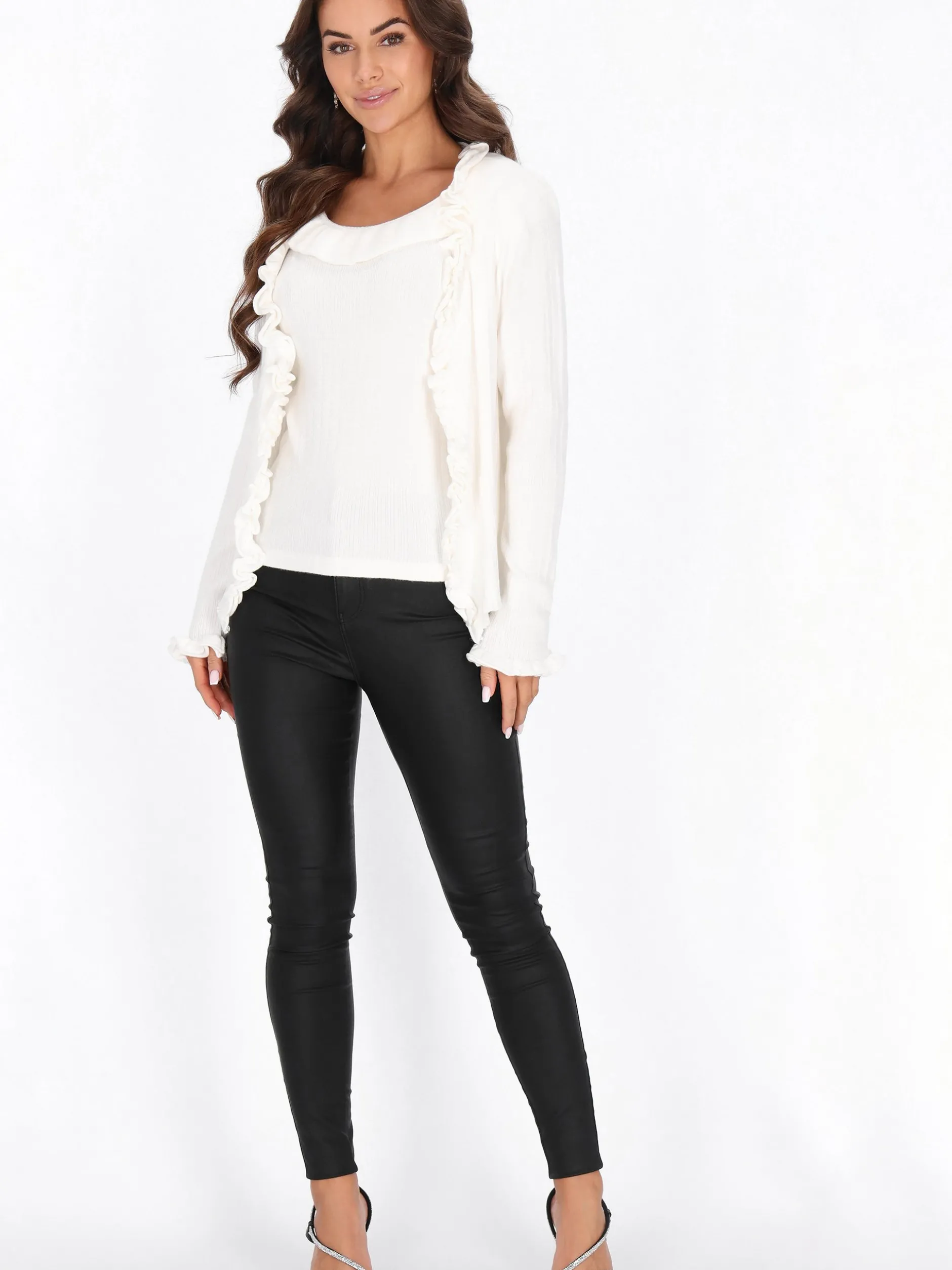 Faina Damen Strickjacke in weiß