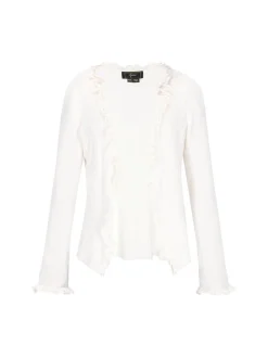 Faina Damen Strickjacke in weiß
