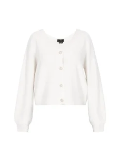Faina Damen Strickjacke in weiß