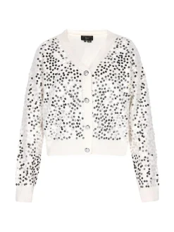 Faina Damen Strickjacke in weiß