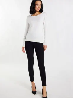 Faina Damen Strickpullover in weiß