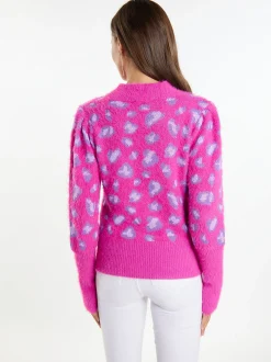 Faina Damen Strickpullover in pink