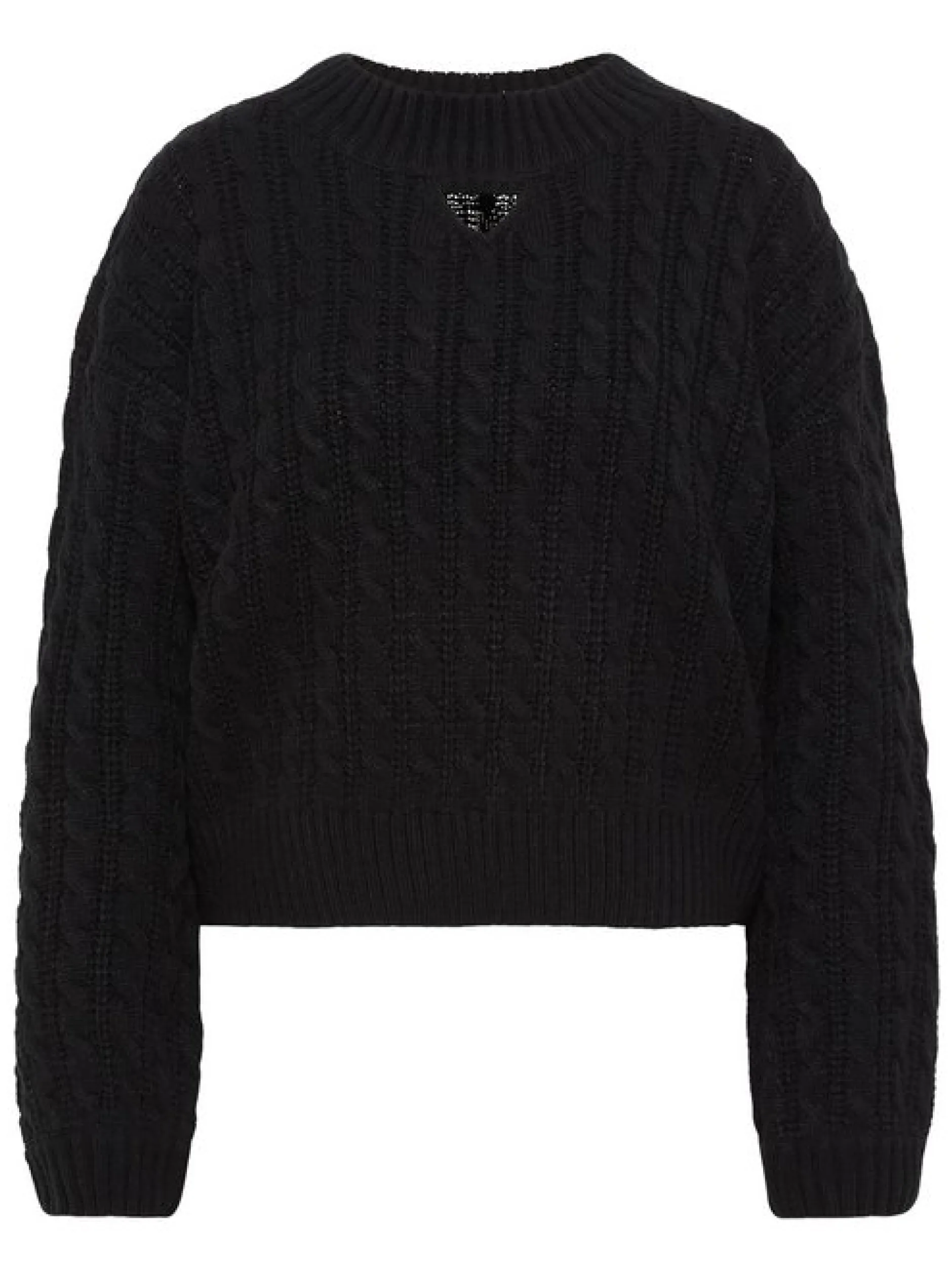 Faina Damen Strickpullover in schwarz