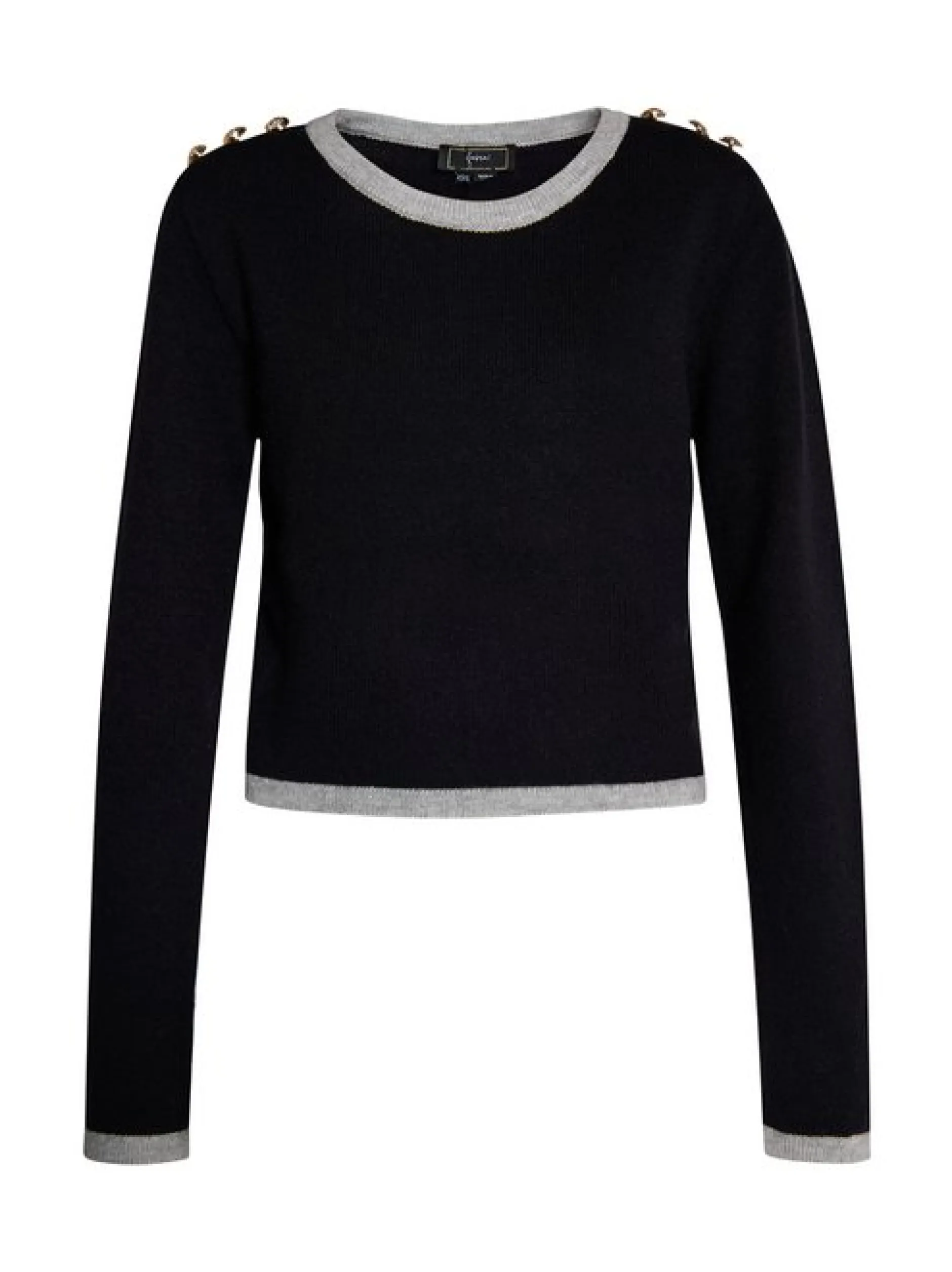 Faina Damen Strickpullover in schwarz