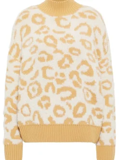 Faina Damen Strickpullover in camel