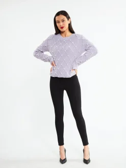 Faina Damen Strickpullover in flieder