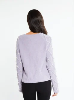 Faina Damen Strickpullover in flieder