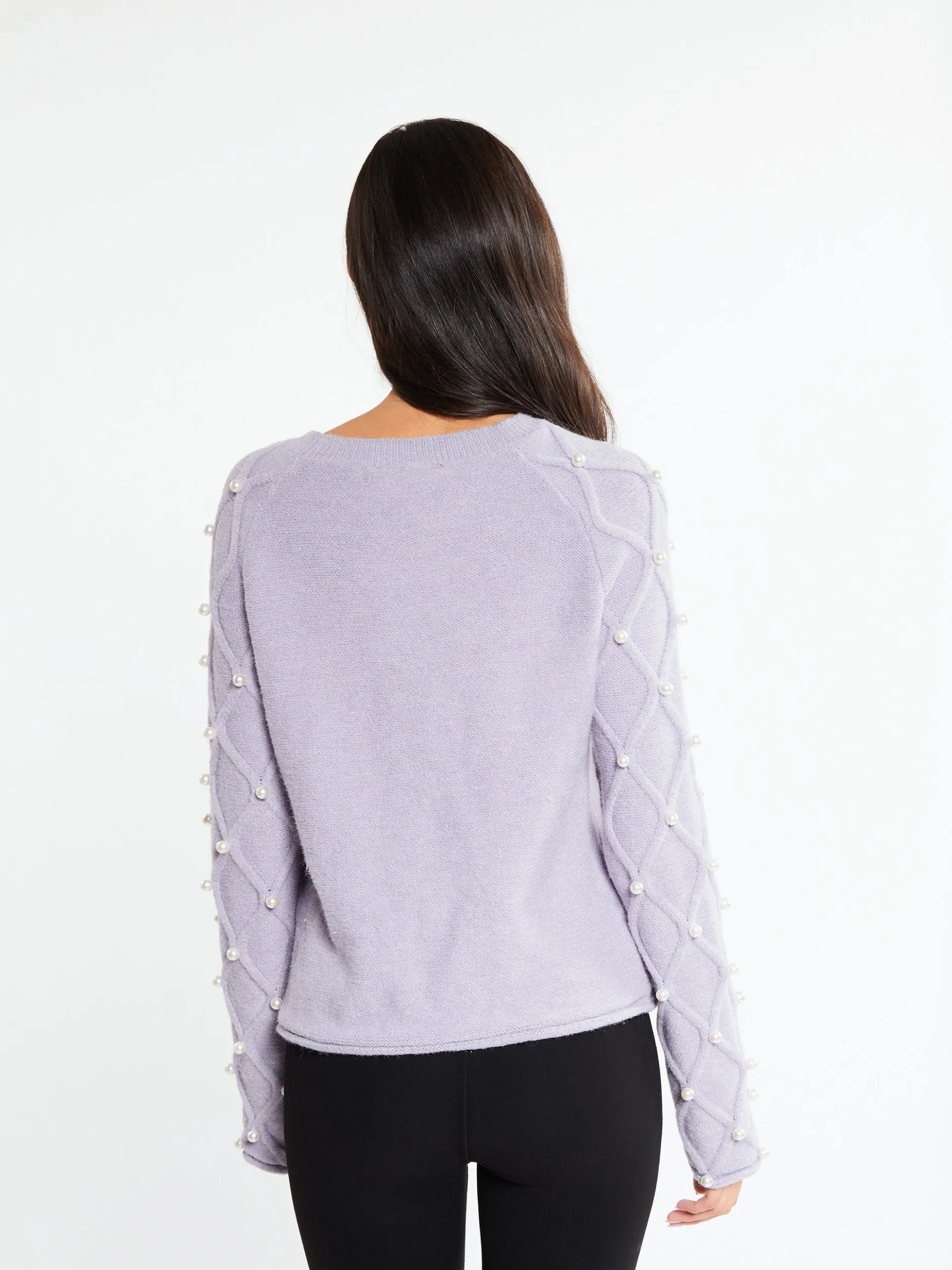 Faina Damen Strickpullover in flieder