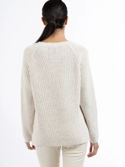 Faina Damen Strickpullover in weiß