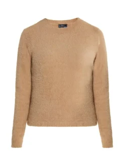 Faina Damen Strickpullover in camel