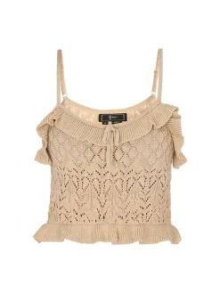 Faina Damen Stricktop in beige