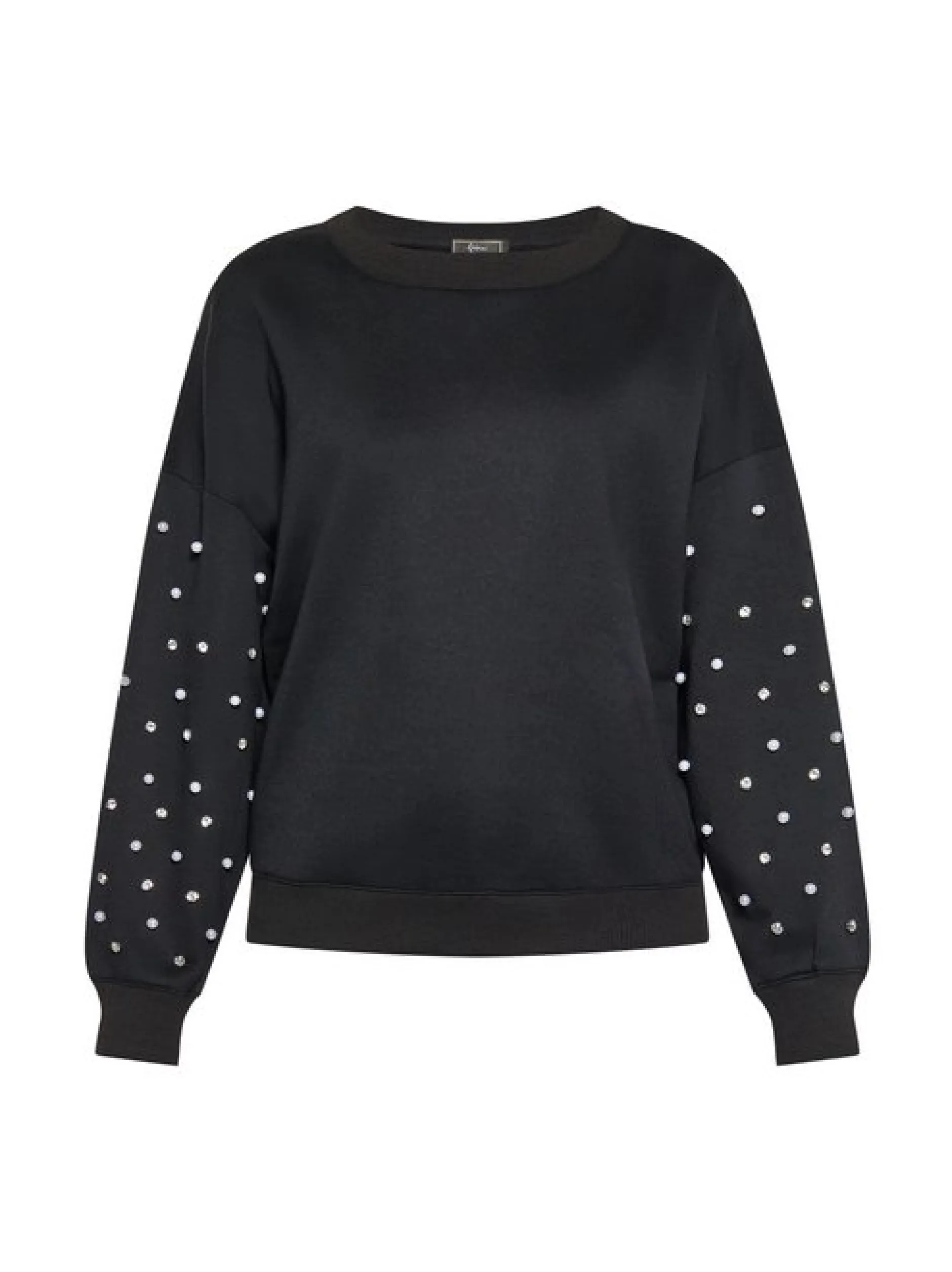 Faina Damen Sweatshirt in schwarz - Ausschnitt: Rundhals