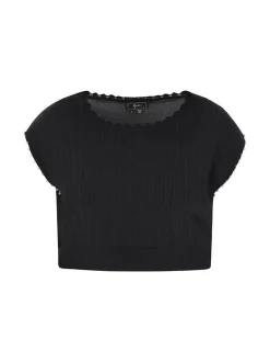 Faina Damen T-Shirt in schwarz - Ausschnitt: Rundhals