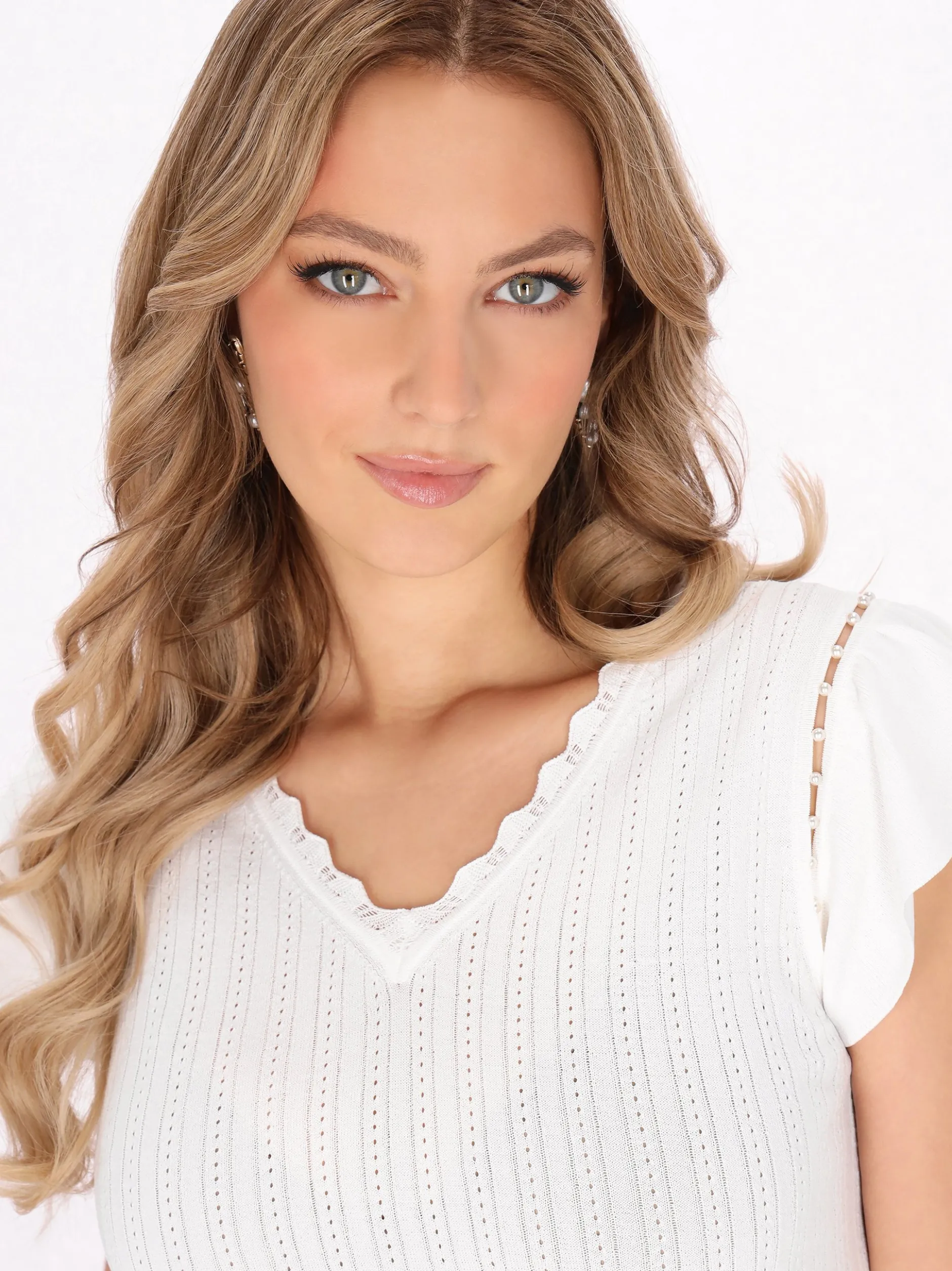 Faina Damen T-Shirt in weiß