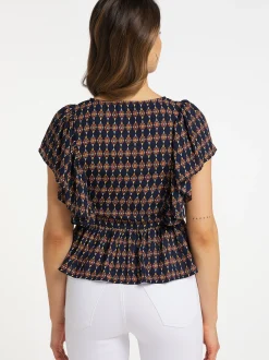Faina Damen Tunika kurzarm in marine