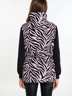 Faina Damen wattierte Weste in lila
